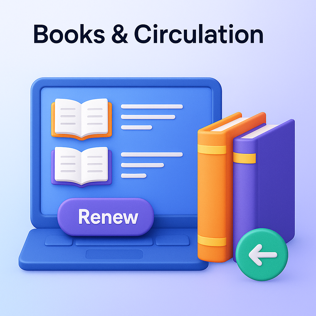 Cataloging and circulation — books management