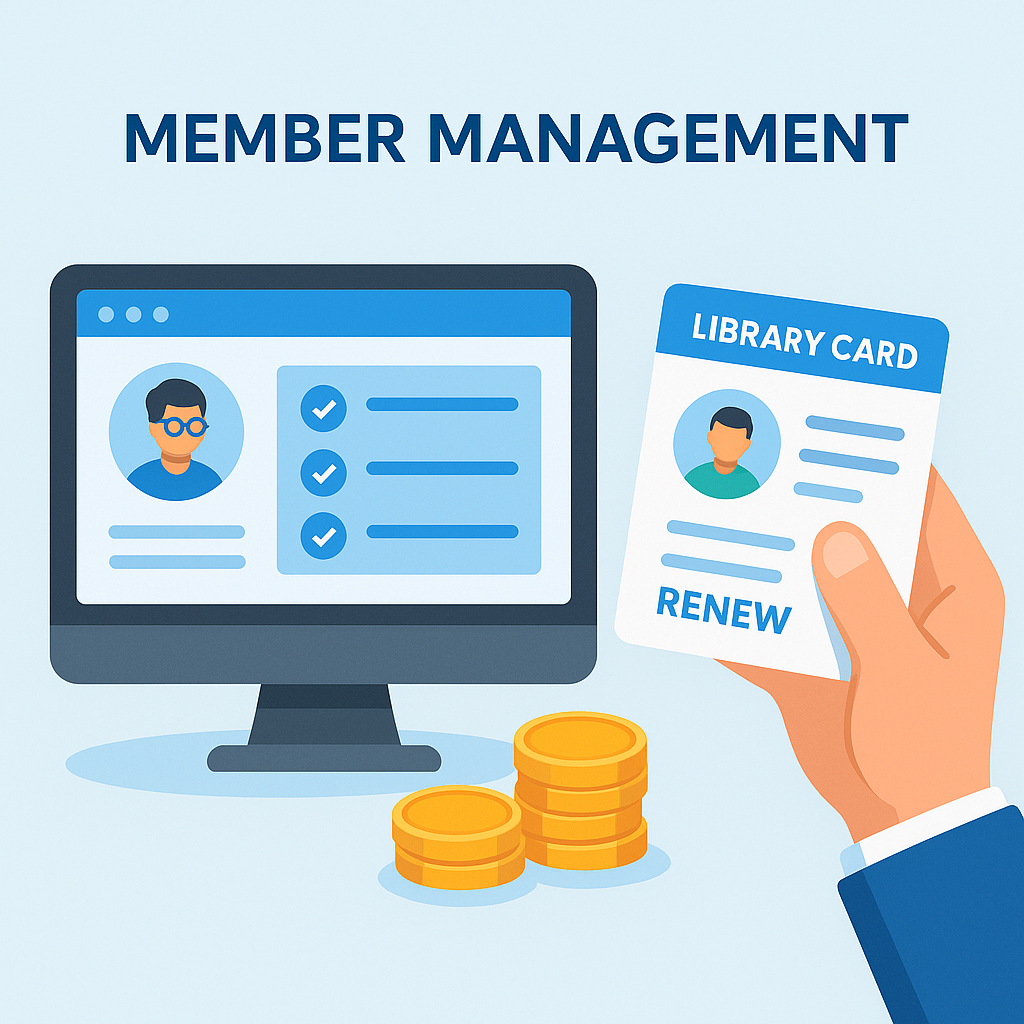 Global Library — Member management dashboard